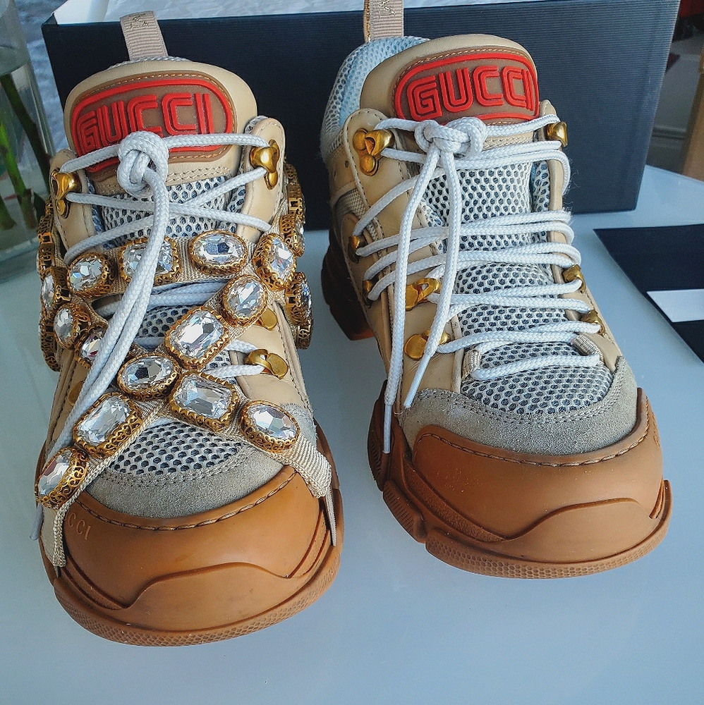 Authentic Gucci Flashtrek Sneakers